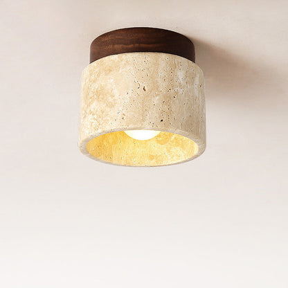 Skorter | Industrial Modern Beige Stone Wall Lamp