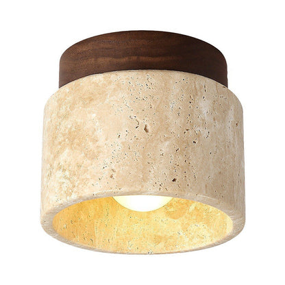 Skorter | Industrial Modern Beige Stone Wall Lamp