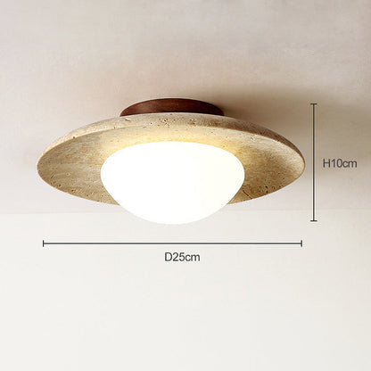 Skorter | Industrial Modern Beige Stone Wall Lamp