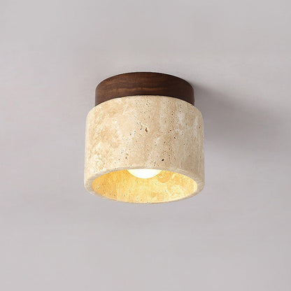 Skorter | Industrial Modern Beige Stone Wall Lamp