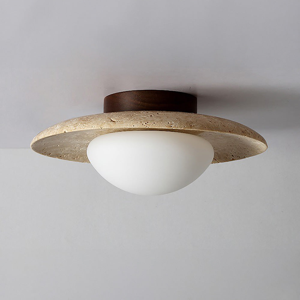 Skorter | Industrial Modern Beige Stone Wall Lamp