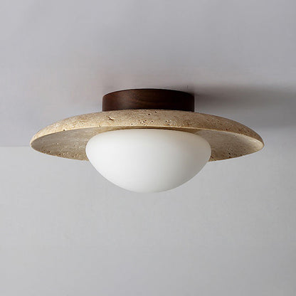 Skorter | Industrial Modern Beige Stone Wall Lamp