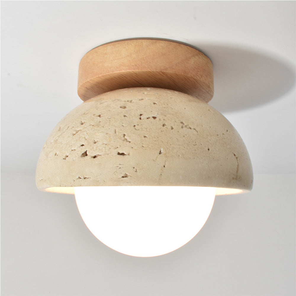 Skorter | Industrial Modern Beige Stone Wall Lamp