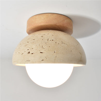 Skorter | Industrial Modern Beige Stone Wall Lamp
