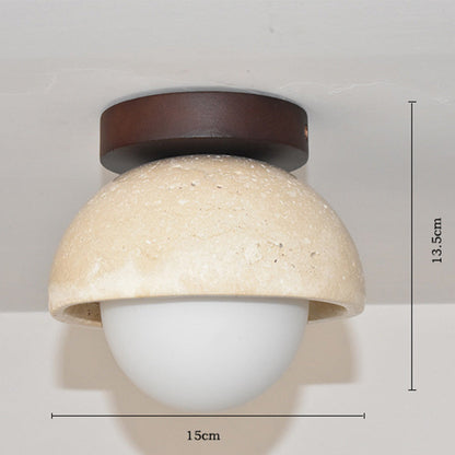 Skorter | Industrial Modern Beige Stone Wall Lamp