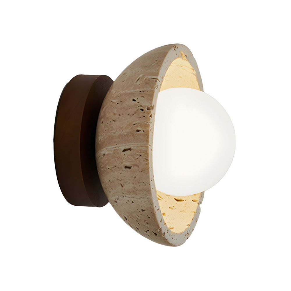 Skorter | Industrial Modern Beige Stone Wall Lamp
