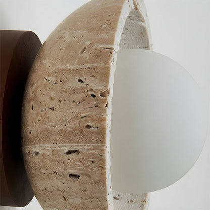 Skorter | Industrial Modern Beige Stone Wall Lamp