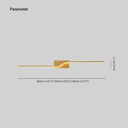 Skorter | Modern Minimalist LED Wall Lamp Black/Gold
