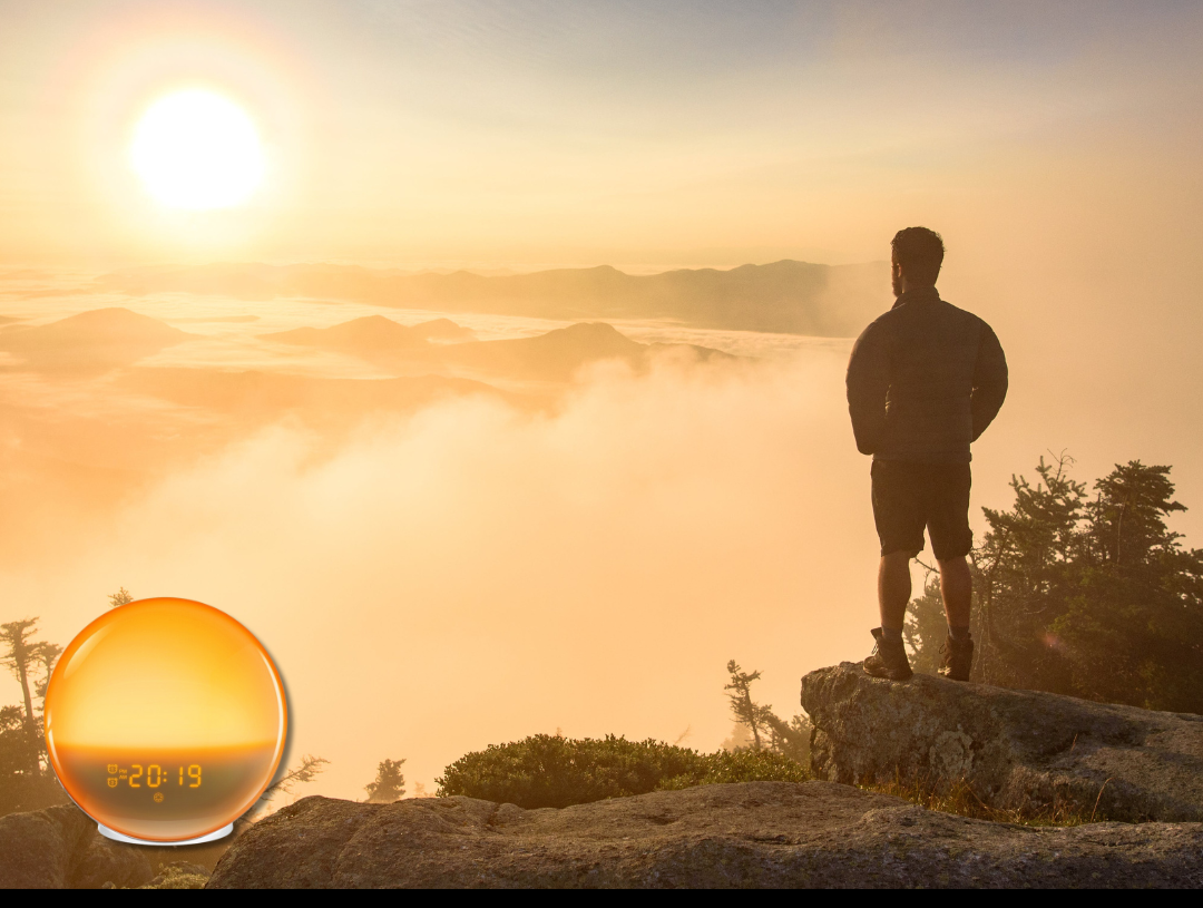 Skorter | GlowRise Natural Wake-Up Light Alarm Clock with Sunrise & Sunset Simulation
