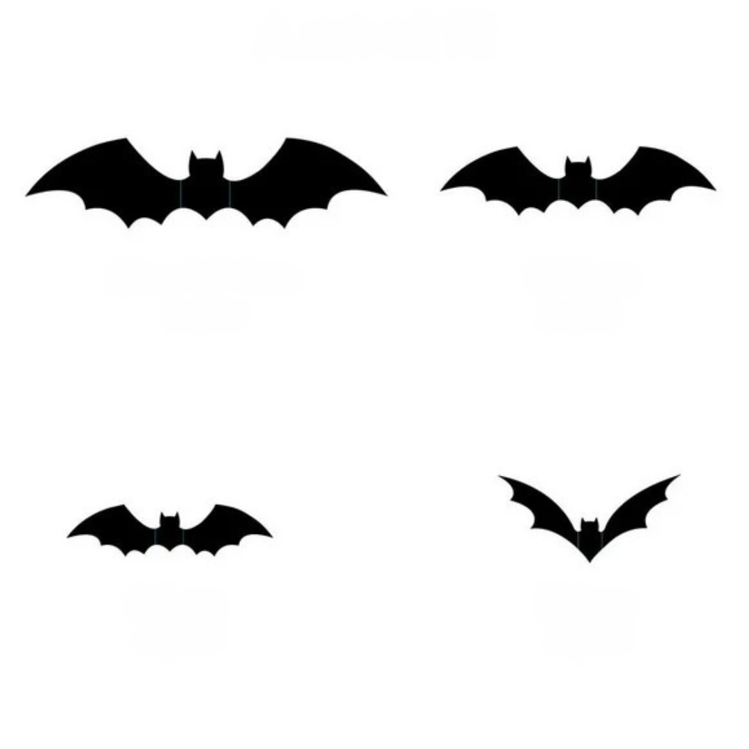 Skorter | 3D Bat Wall Decals – Halloween Decoration Set for Walls & Parties