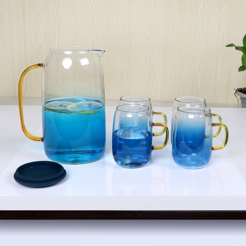 Skorter | Blue Ombre Glass Jug Set