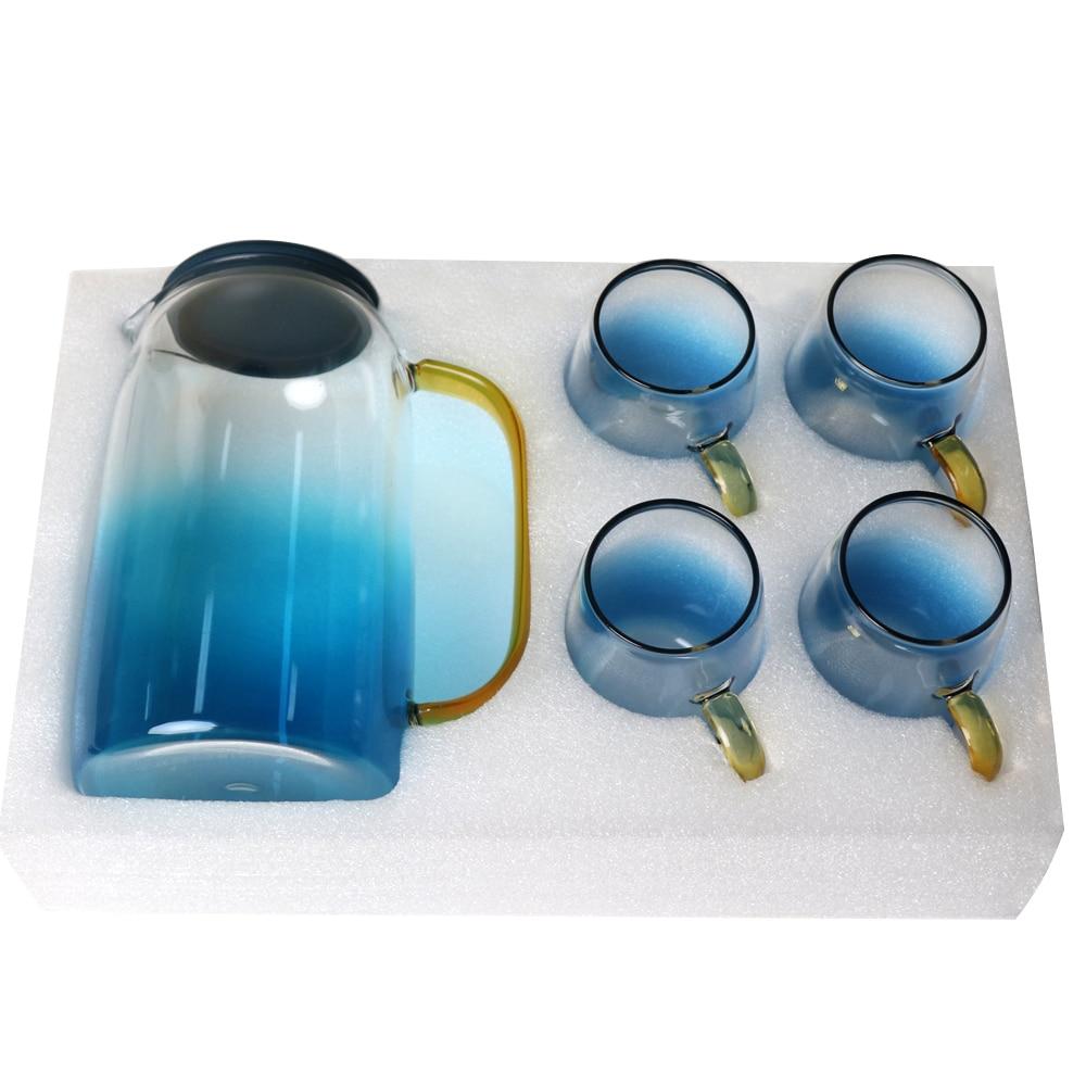 Skorter | Blue Ombre Glass Jug Set