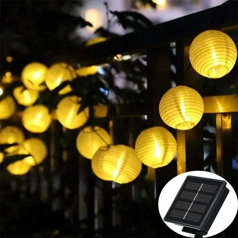 Skorter | SunShade Solar Lantern String Lights – Weatherproof Outdoor LED Decoration