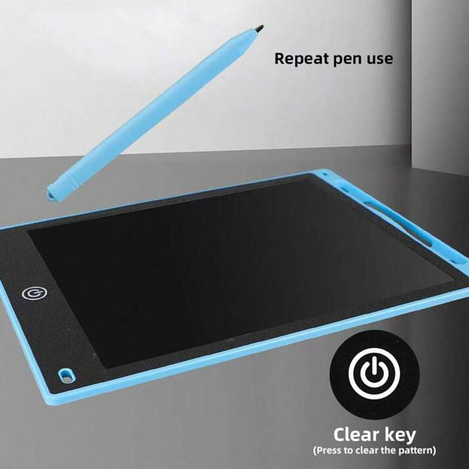 Skorter | 12-inch LCD writing tablet - erasable doodle board for kids, reusable learning notebook