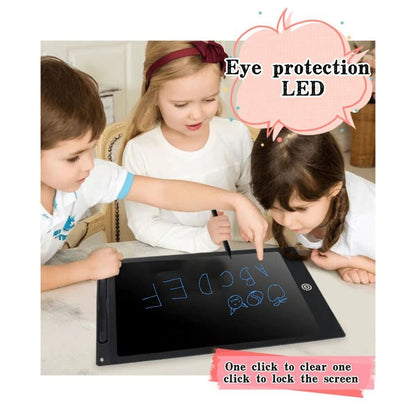 Skorter | 12-inch LCD writing tablet - erasable doodle board for kids, reusable learning notebook