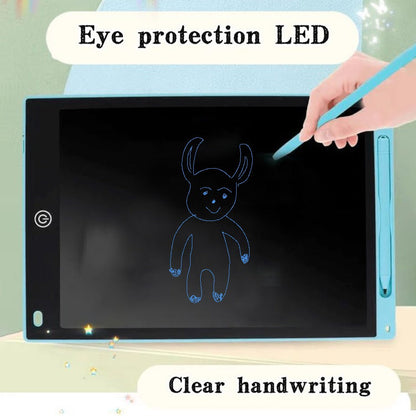 Skorter | 12-inch LCD writing tablet - erasable doodle board for kids, reusable learning notebook