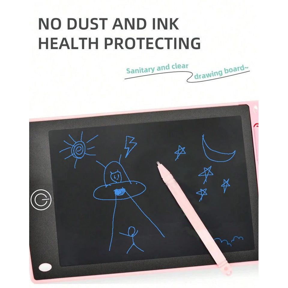 Skorter | 12-inch LCD writing tablet - erasable doodle board for kids, reusable learning notebook
