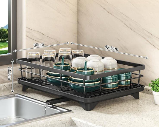 Skorter | Adjustable Dish Drying Rack – Space-Saving Kitchen Drainer for Small & Large Kitchens