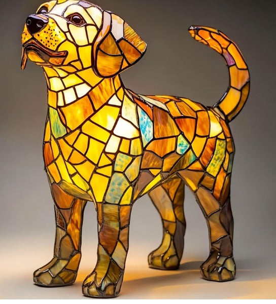 Skorter | GlowPaw Dog Tribute Lamp – Handmade Acrylic Night Light for Dog Lovers (USB Powered)
