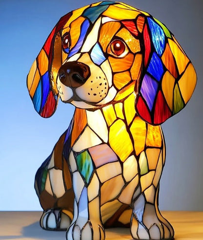 Skorter | GlowPaw Dog Tribute Lamp – Handmade Acrylic Night Light for Dog Lovers (USB Powered)