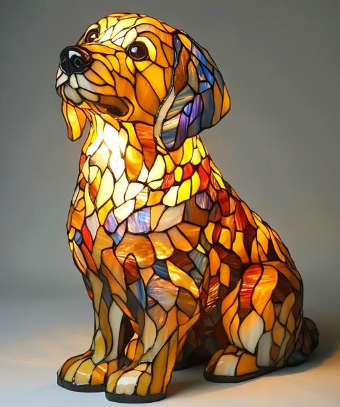 Skorter | GlowPaw Dog Tribute Lamp – Handmade Acrylic Night Light for Dog Lovers (USB Powered)