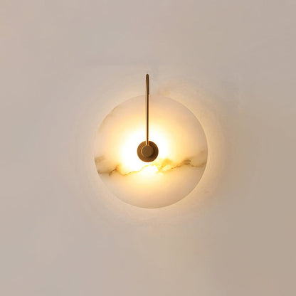 Skorter | Vit Alabaster Vägglampa