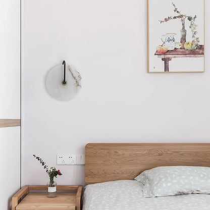 Skorter | Vit Alabaster Vägglampa