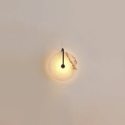 Skorter | Vit Alabaster Vägglampa