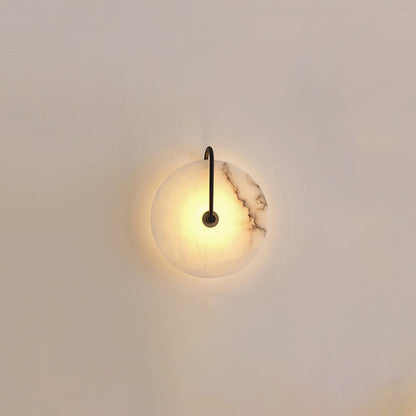 Skorter | Vit Alabaster Vägglampa