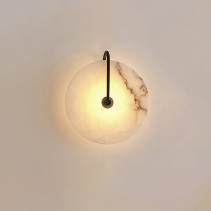 Skorter | Vit Alabaster Vägglampa