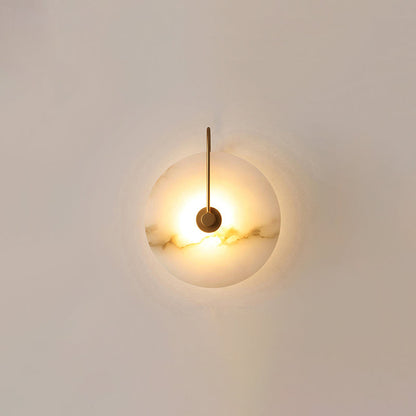 Skorter | Vit Alabaster Vägglampa