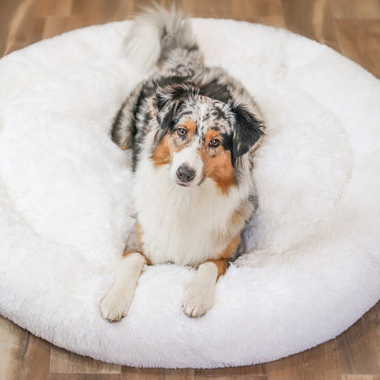 Skorter | FluffyNest Comfort Dog Bed – Orthopedic Plush Sleeping Cushion for Dogs