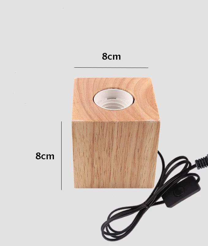 Skorter | E27 Bulb Wood & Metal Sockets
