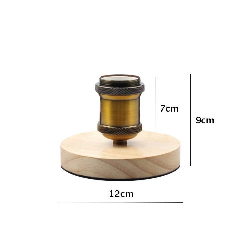 Skorter | E27 Bulb Wood & Metal Sockets