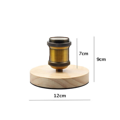 Skorter | E27 Bulb Wood & Metal Sockets