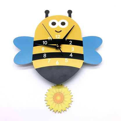 Skorter | Wall Clock - ZooTime - Cute Animal Design - Perfect for Children's Room