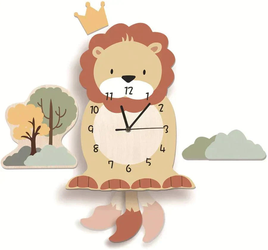 Skorter | Wall Clock - ZooTime - Cute Animal Design - Perfect for Children's Room