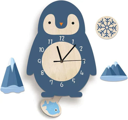 Skorter | Wall Clock - ZooTime - Cute Animal Design - Perfect for Children's Room