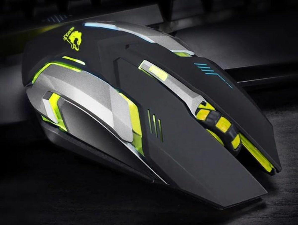 Skorter | Stealth 7 Wireless Silent LED Backlit USB Optical Gaming Mouse