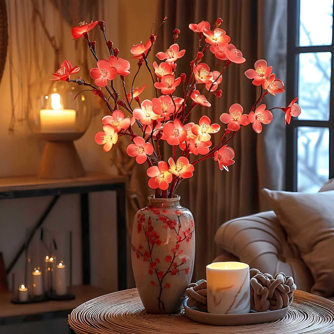 Skorter | EverLeaf Light – Natural Olive Branch LED Lamp for Atmospheric Lighting