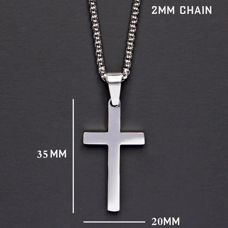 Skorter | Classic Cross Men's Necklace