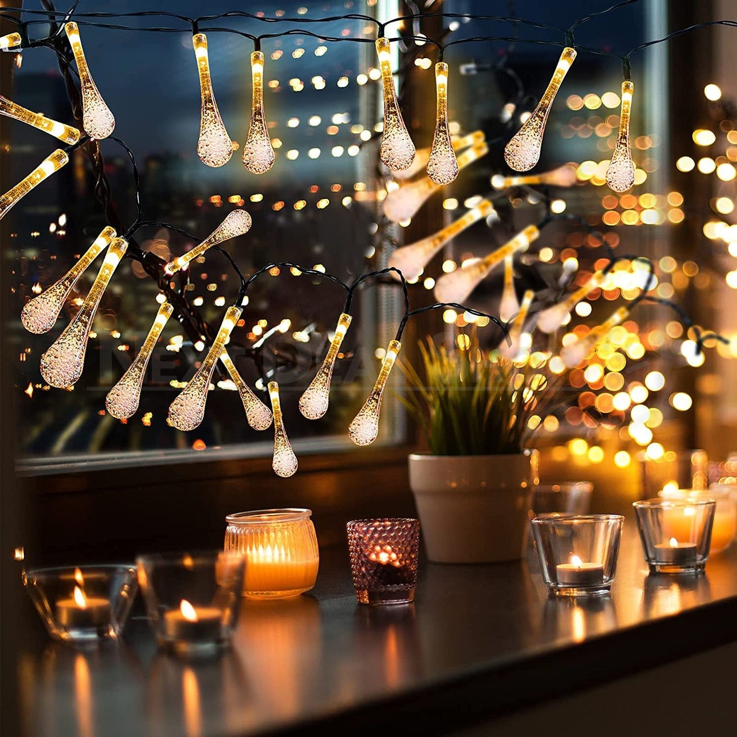 Skorter | XMAS Solar Powered Raindrop Light String