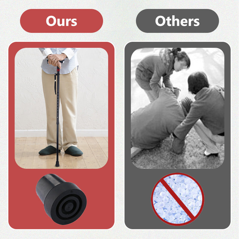 Skorter | Smart Walking Stick for Seniors with LED Light, Radio & Emergency Alarm – Adjustable & Lightweight