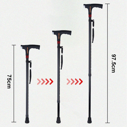 Skorter | Smart Walking Stick for Seniors with LED Light, Radio & Emergency Alarm – Adjustable & Lightweight