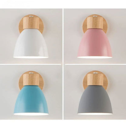 Skorter | Nordic Wall Lamp made of Wood with Pull Switch