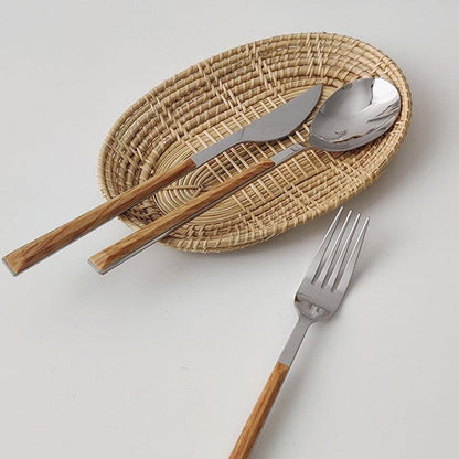 Skorter | 3-piece Stainless Steel Cutlery Set with Wooden Handle