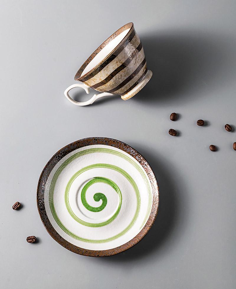 Skorter | 2-piece Set Stoneware Matcha Tea Cup and Plate