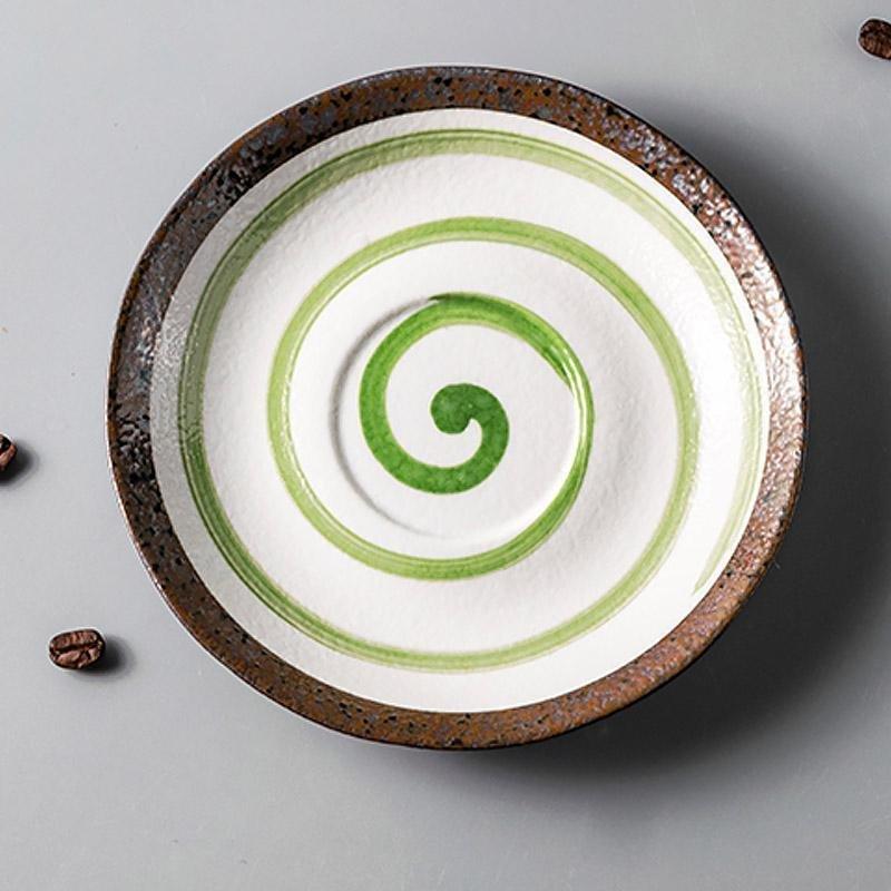 Skorter | 2-piece Set Stoneware Matcha Tea Cup and Plate