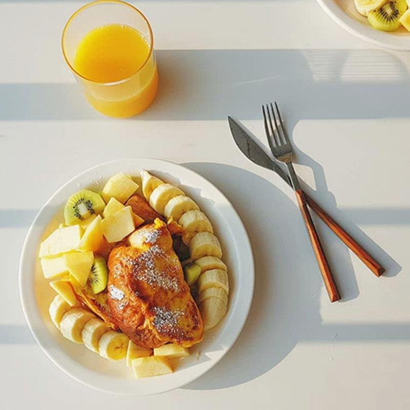 Skorter | 3-piece Stainless Steel Cutlery Set with Wooden Handle