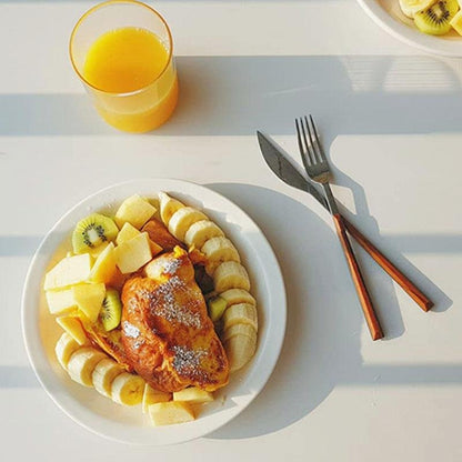 Skorter | 3-piece Stainless Steel Cutlery Set with Wooden Handle